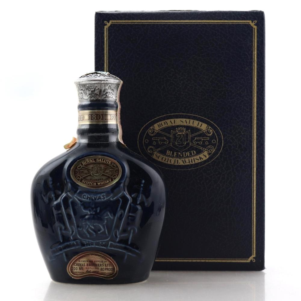 Chivas 21 Year Old Royal Salute 20cl / Sapphire Flagon