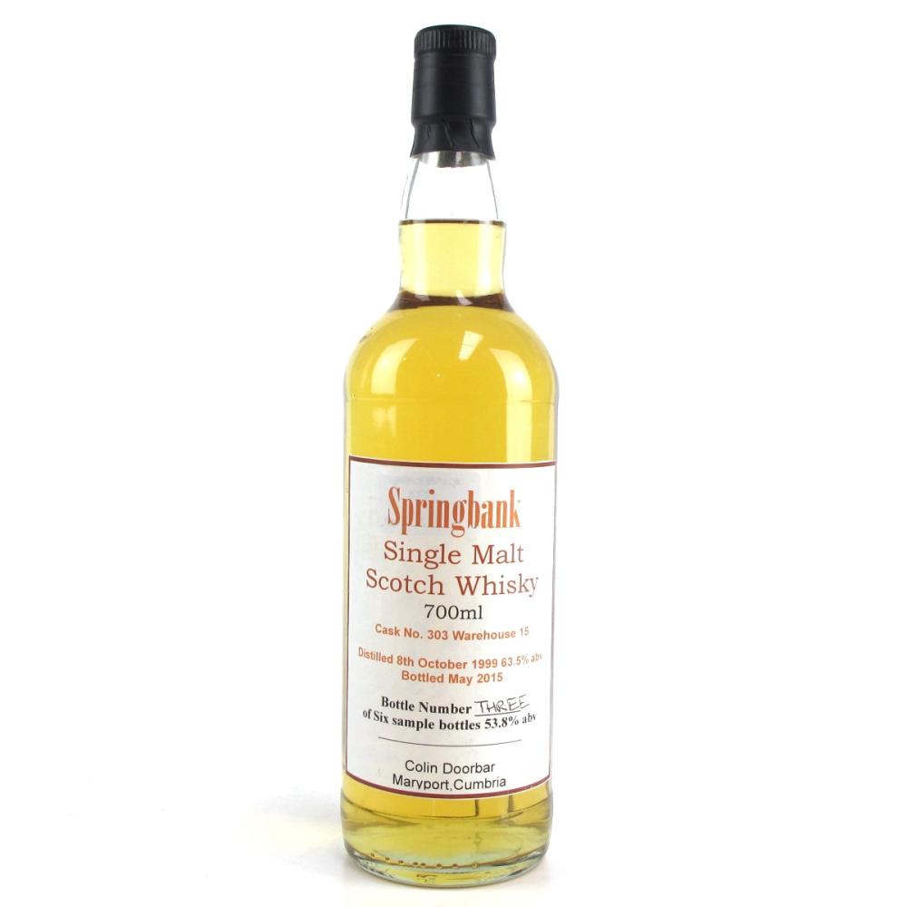 Springbank 1999 Private Cask Sample Bottle