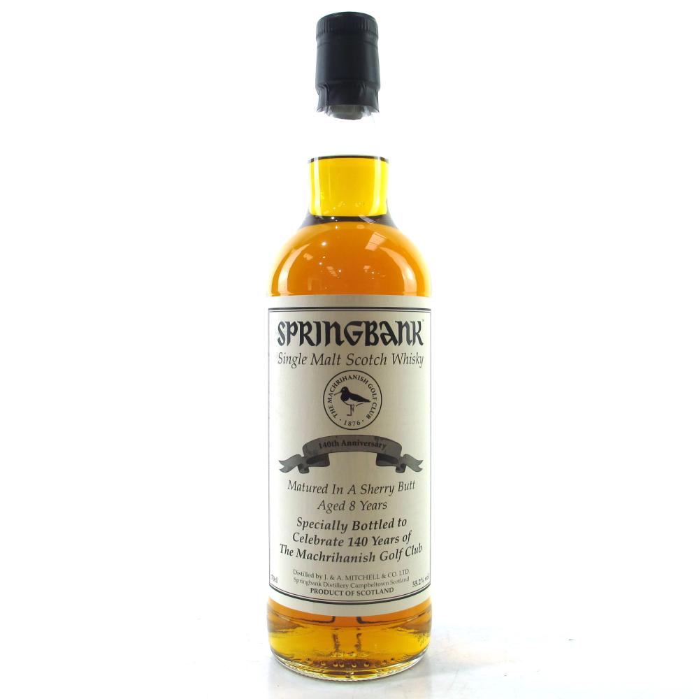 Springbank 8 Year Old Private Bottling / The Machrihanish Golf Club 140th Anniversary