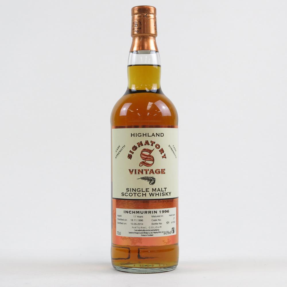 Inchmurrin / Loch Lomond 1996 Signatory Vintage 17 Year Old / Cask Strength 
