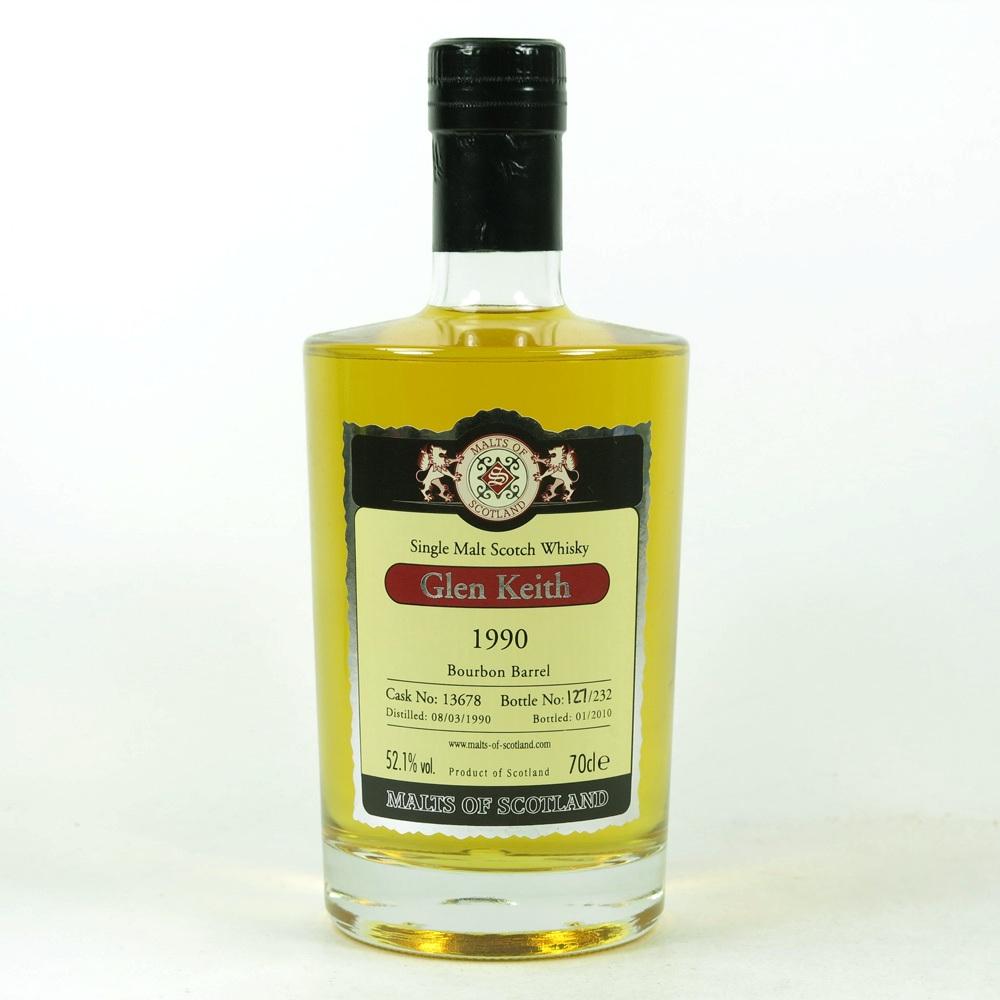 Glen Keith 1990 Malts of Scotland 19 Year Old