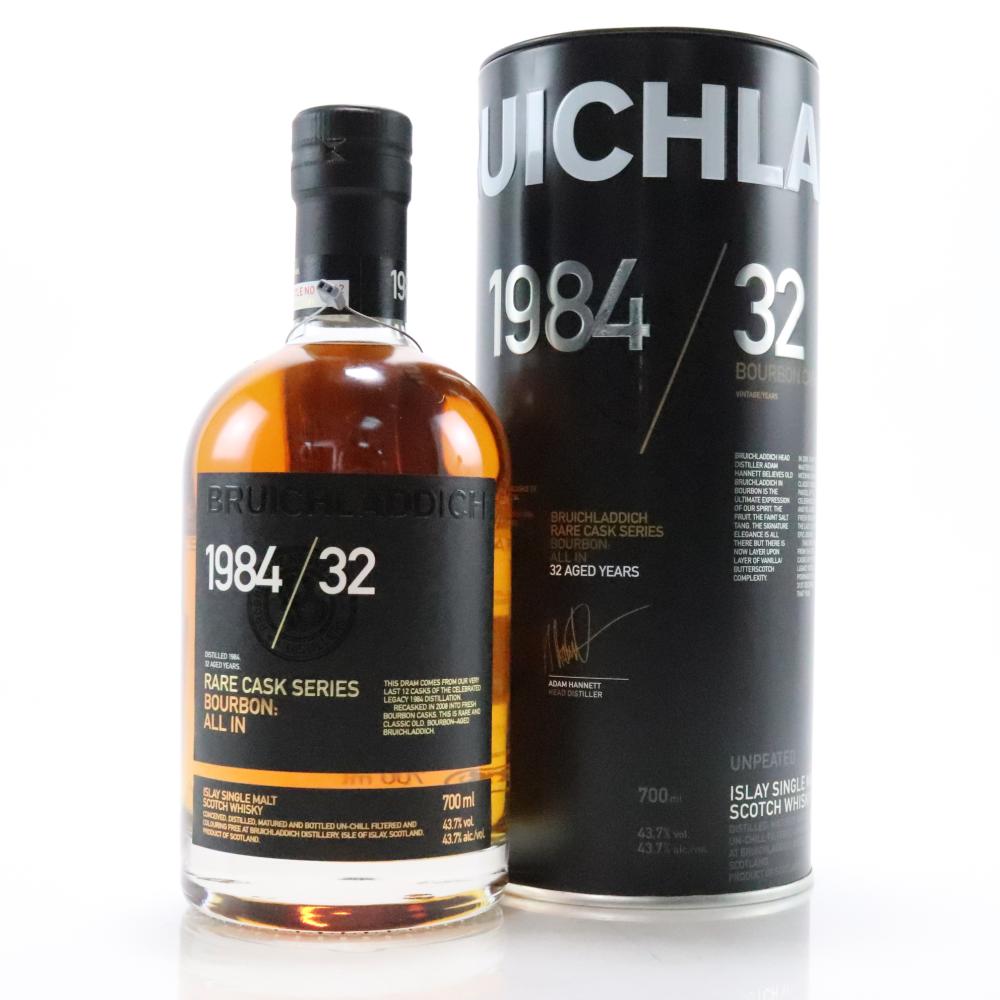 Bruichladdich 1984 Rare Cask Series 32 Year Old / All In - Signed