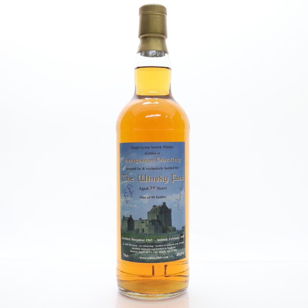Invergordon 1965 Whisky Fair 39 Year Old / Signed by The Whisky Fair Directors