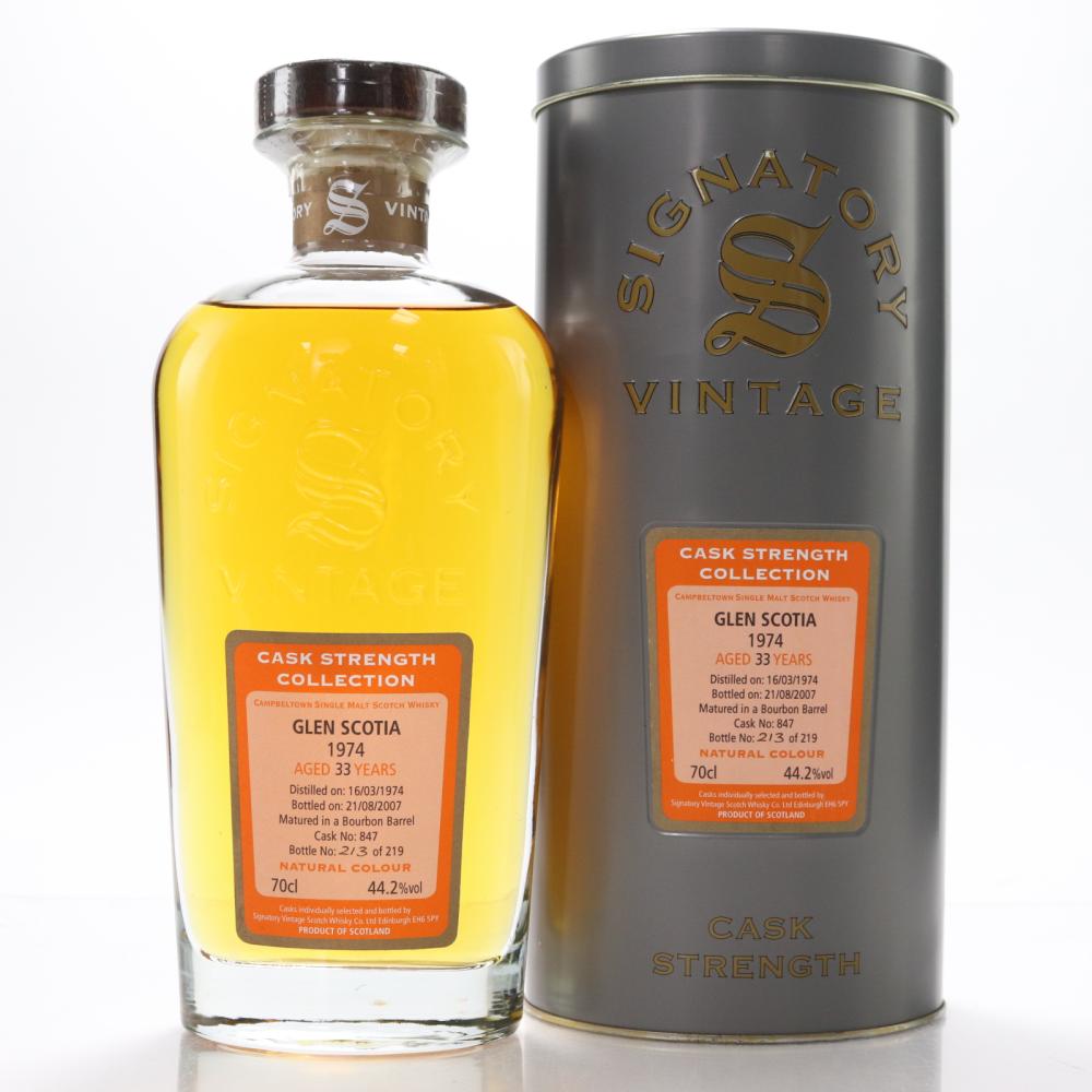 Glen Scotia 1974 Signatory Vintage 33 Year Old Cask Strength