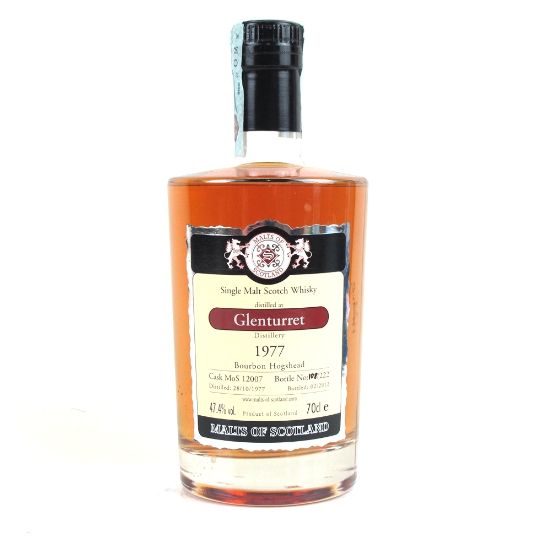 Glenturret 1977 Malts of Scotland 34 Year Old 