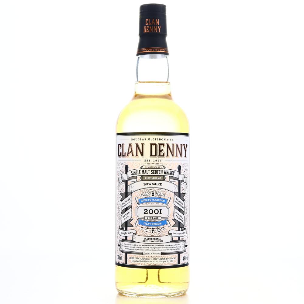 Bowmore 2001 Clan Denny 15 Year Old