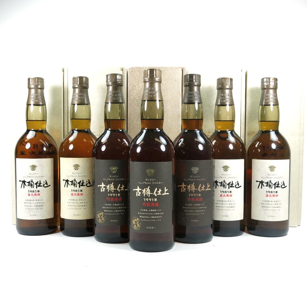 Hakushu 1981 and 1991 Kioke Shiome 7 x 75cl