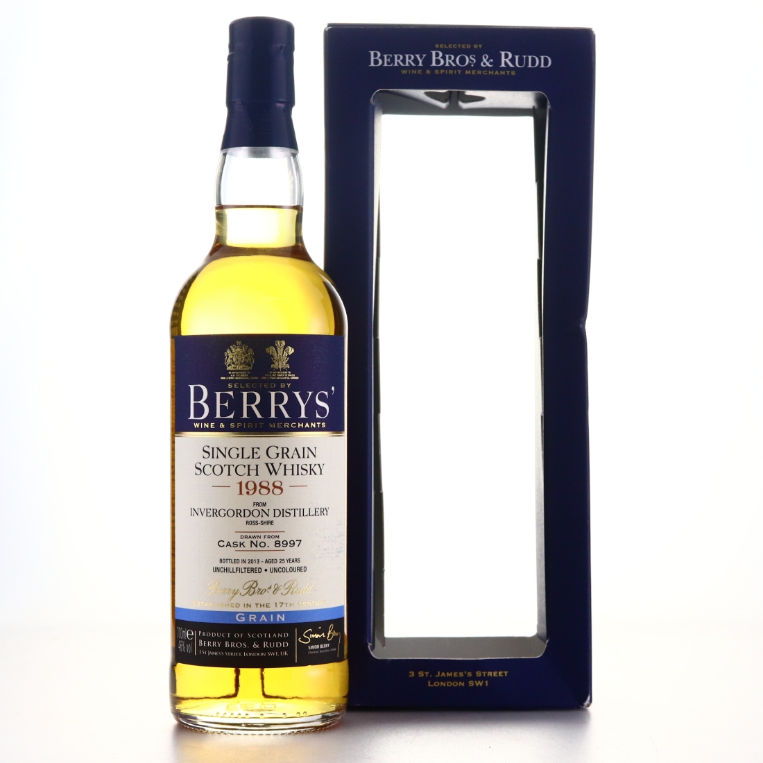 Invergordon 1988 Berry Brothers and Rudd 25 Year Old