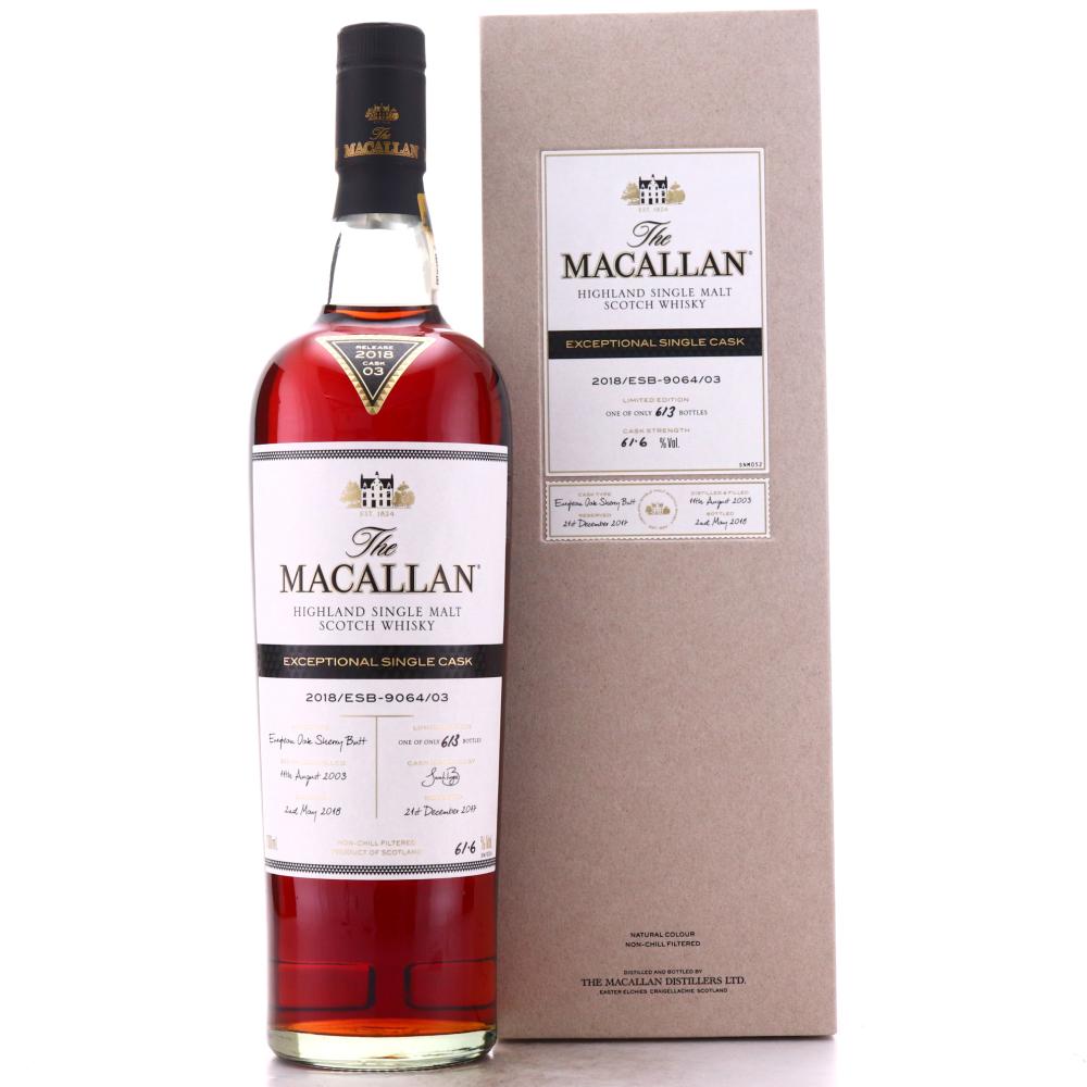 Macallan 2003 Exceptional Cask #9064-03 75cl / 2018 Release