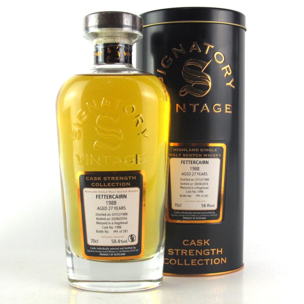 Fettercairn 1988 Signatory 27 Year Old Cask Strength