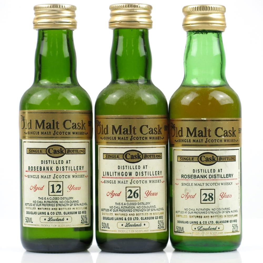 Rosebank and St Magdalene Douglas Laing Miniatures 3 x 5cl