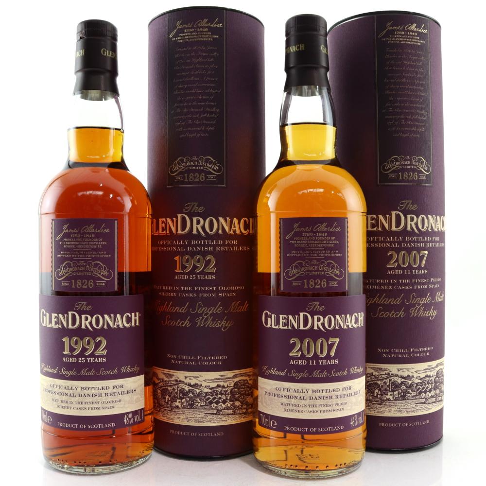 Glendronach 1992 & 2007 Sherry Cask 2 x 70cl / Danish Retail Exclusive