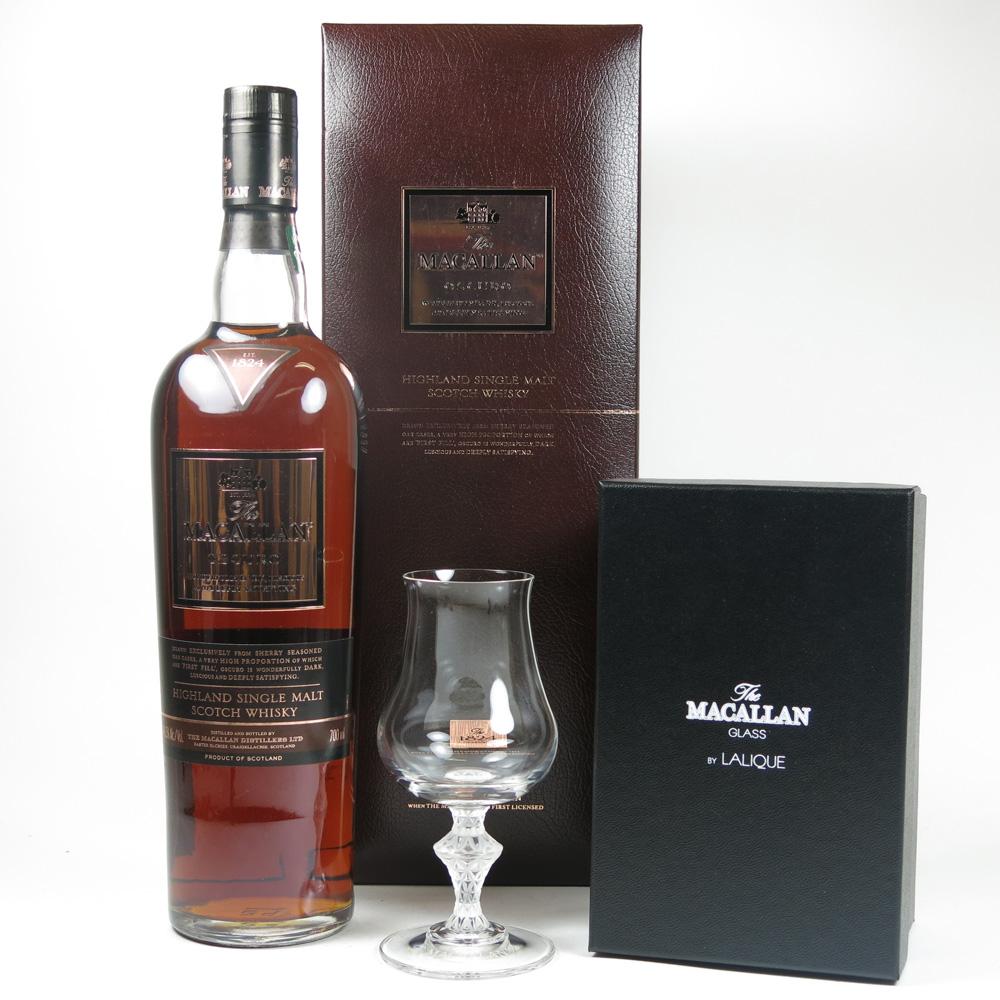 Macallan Oscuro with Lalique Glass