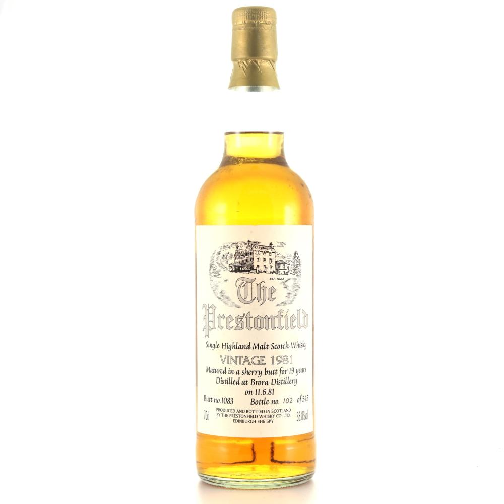 Brora 1981 Prestonfield 19 Year Old