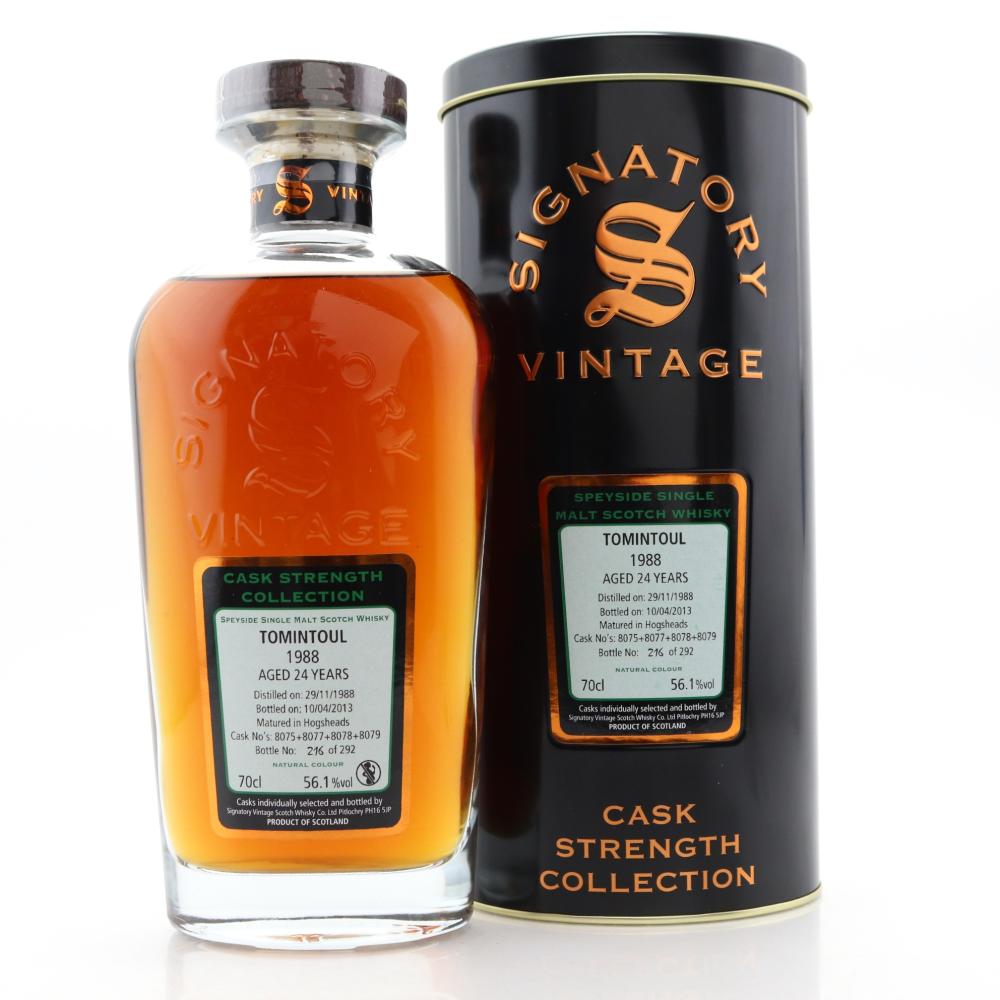 Tomintoul 1988 Signatory Vintage 24 Year Old Cask Strength