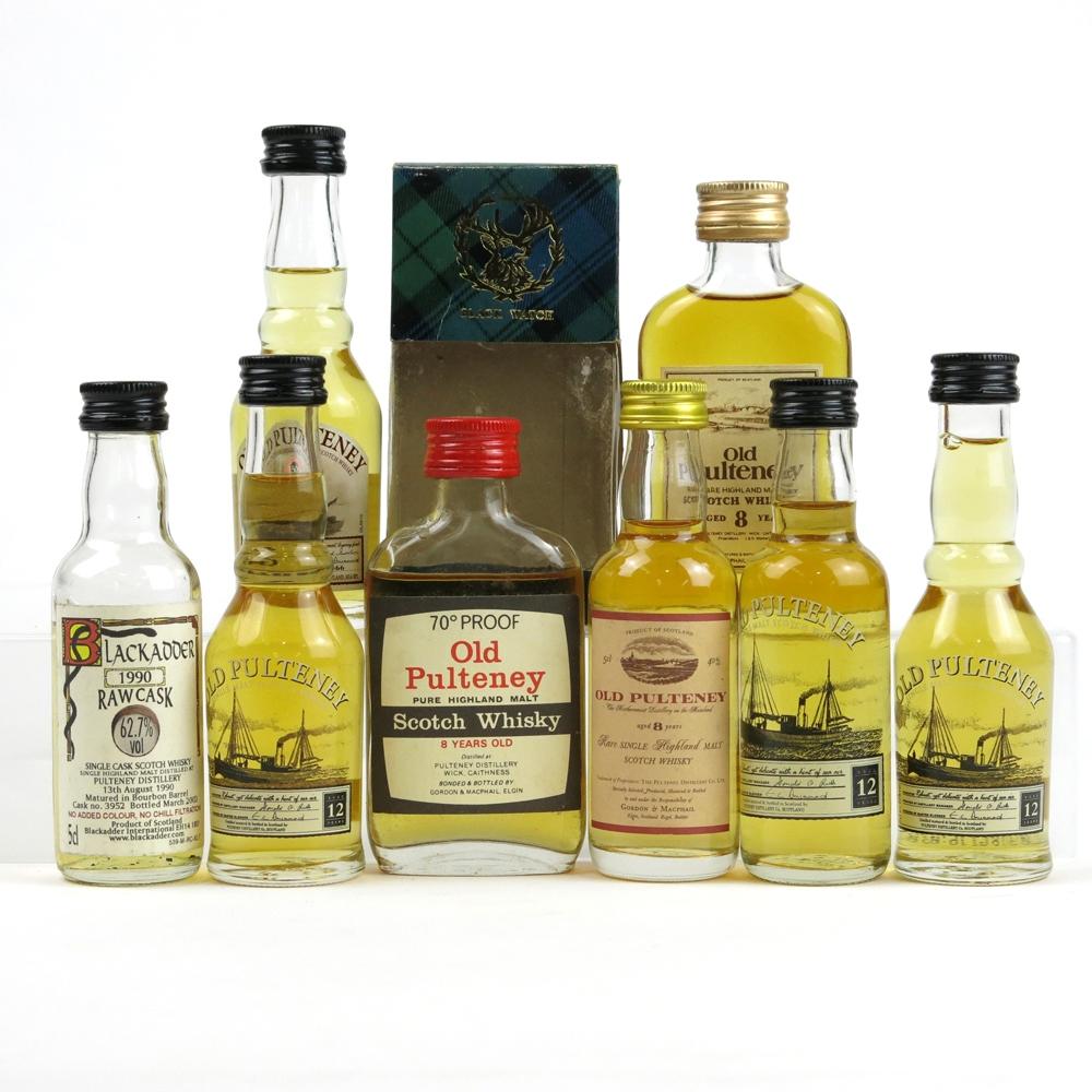 Old Pulteney Miniature Selection 8 x 5cl / Including 70 Proof 8 Year Old