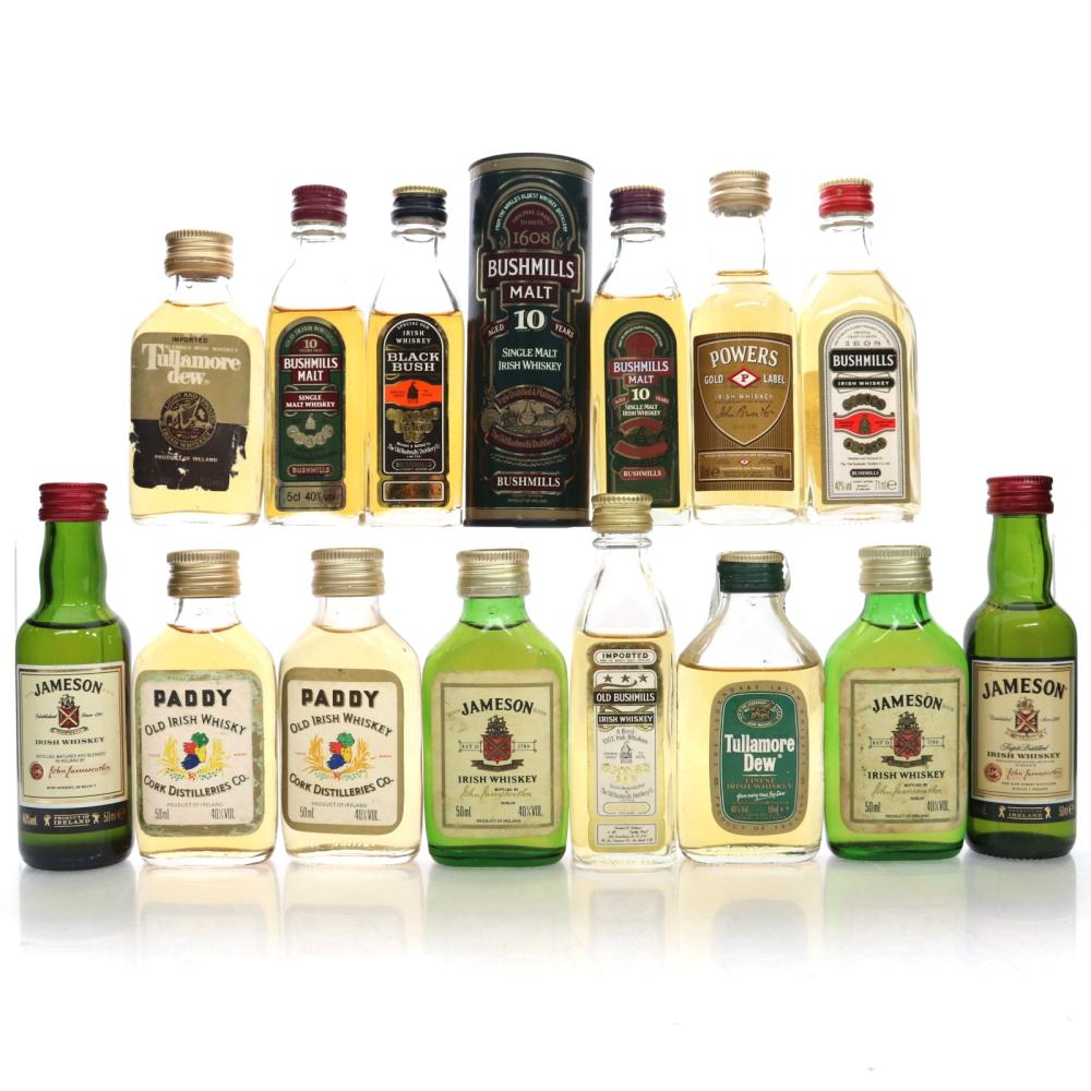 Irish Whiskey Miniature Selection x 14