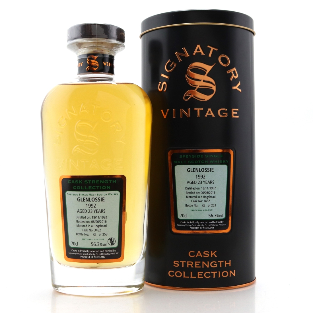 Glenlossie 1992 Signatory Vintage 23 Year Old Cask Strength