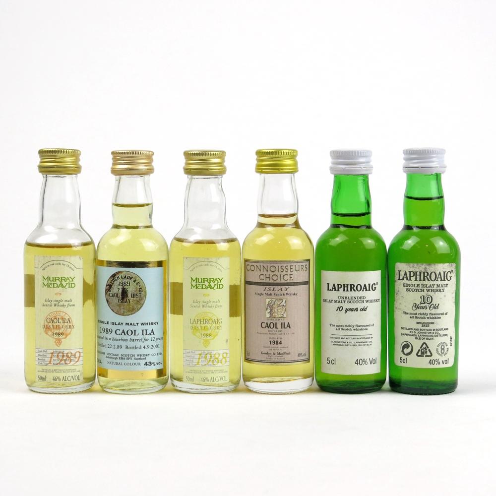 Laphroaig and Caol Ila Miniature Selection 6 x 5cl