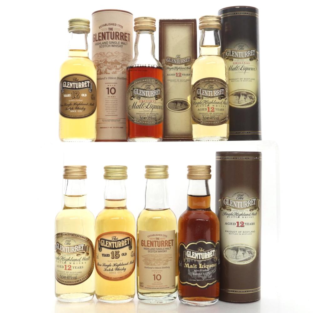 Glenturret Miniature Selection x 7 / including 15 Year Old