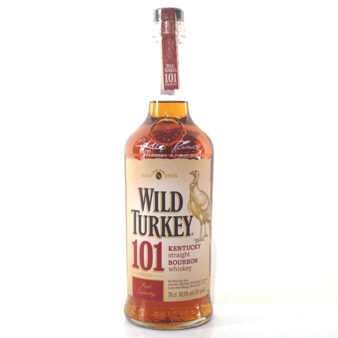 Wild Turkey 101 Proof / Signed by Eddie Russel