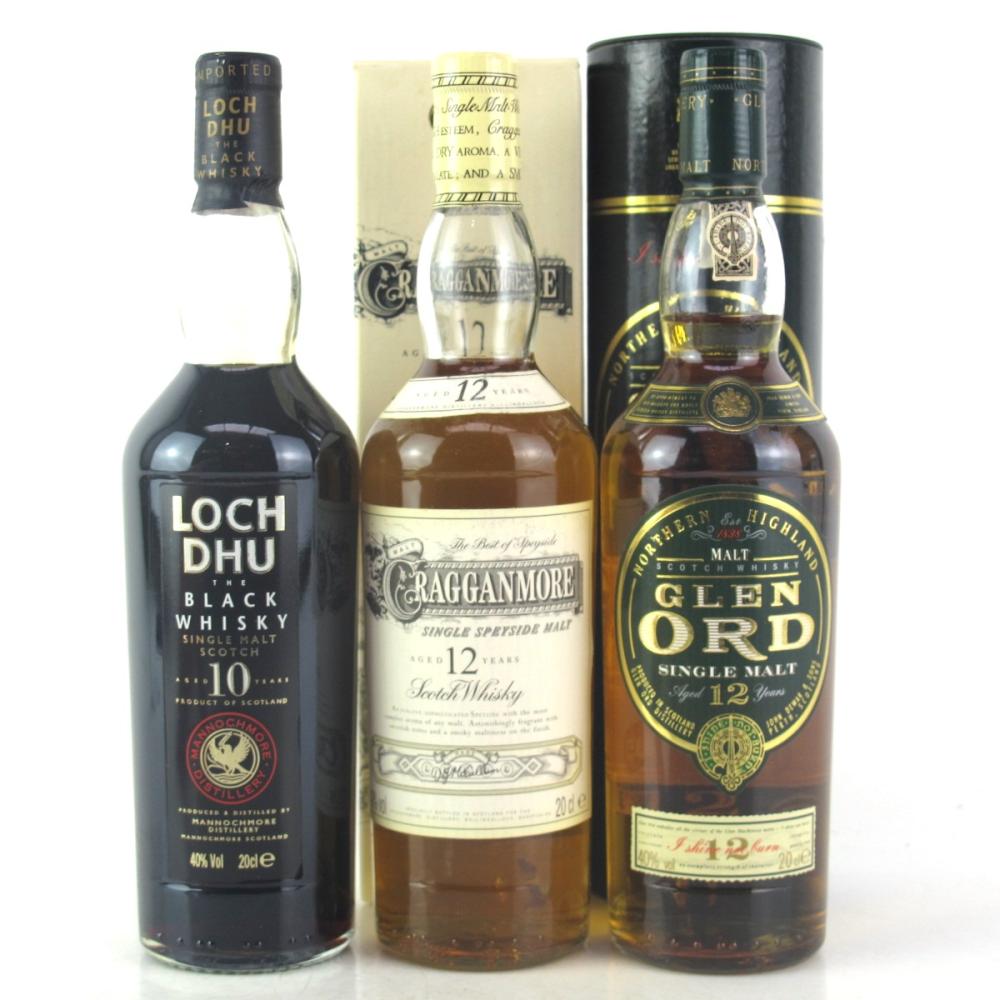 Cragganmore, Loch Dhu, Glen Ord 3 x 20cl
