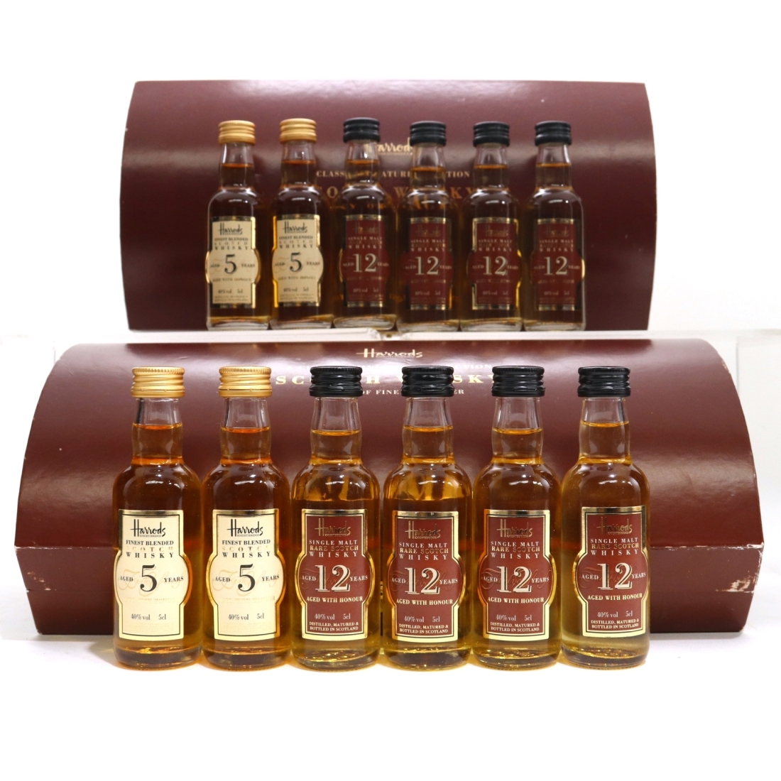 Harrods Scotch Whisky Miniature Gift Sets 12 x 5cl