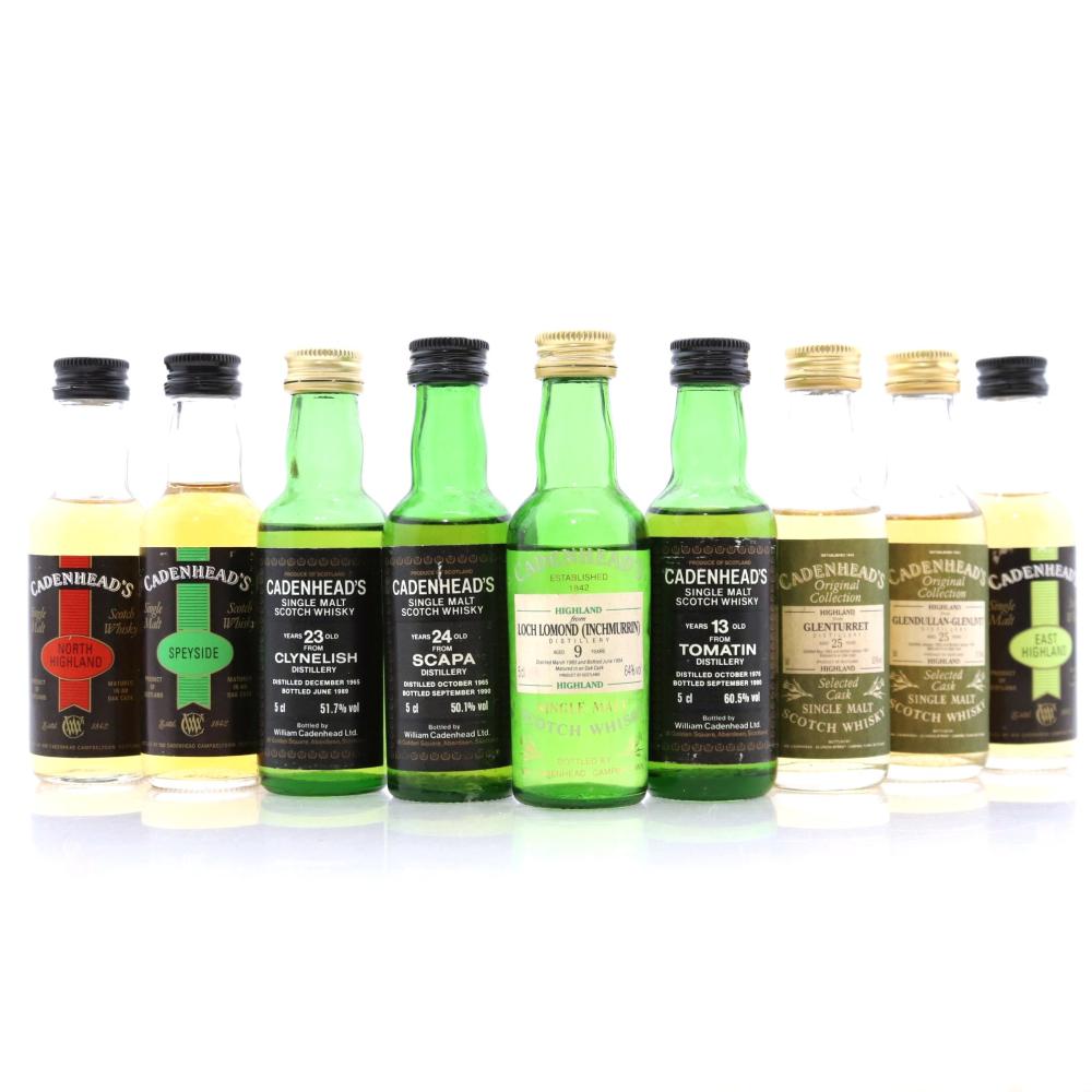 Cadenhead's Miniature Selection 9 x 5cl / Includes Clynelish 1965 23 Year Old