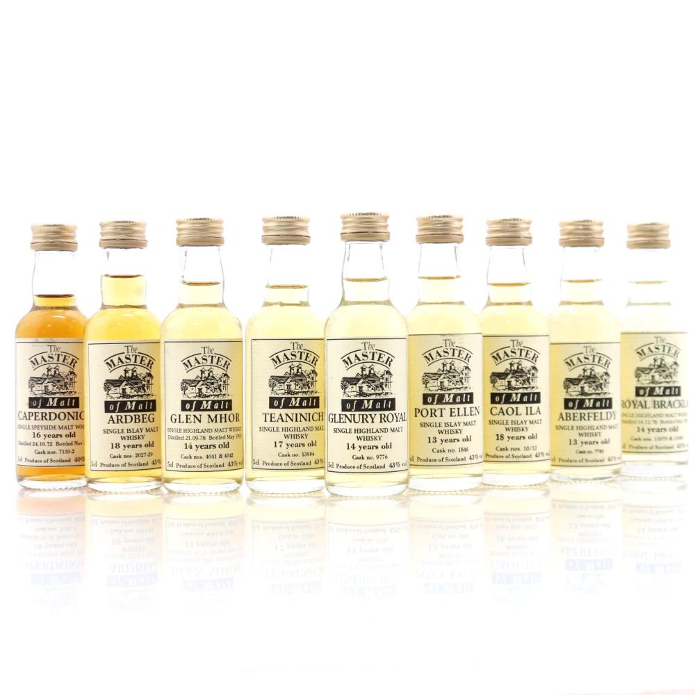 Master of Malt Miniature Selection 9 x 5cl / Includes Port Ellen 13 Year Old