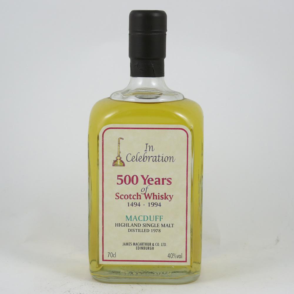 Macduff 1978 James Macarthur (500 Years Of Scotch Whisky)