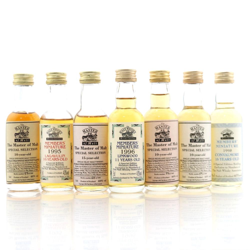 Master of Malt Miniature Selection 7 x 5cl / Includes Convalmore 1998