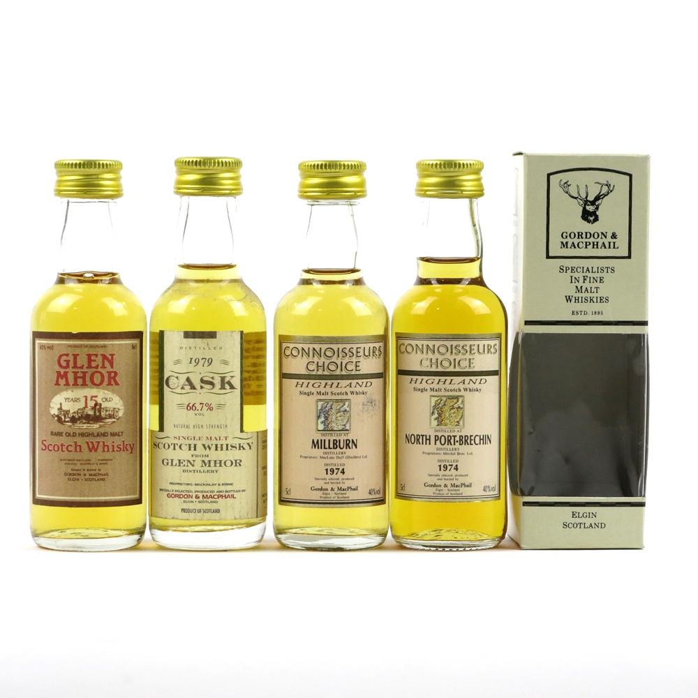 Closed Distillery Minitures including Glen Mhor 1979 / 4 x 5cl