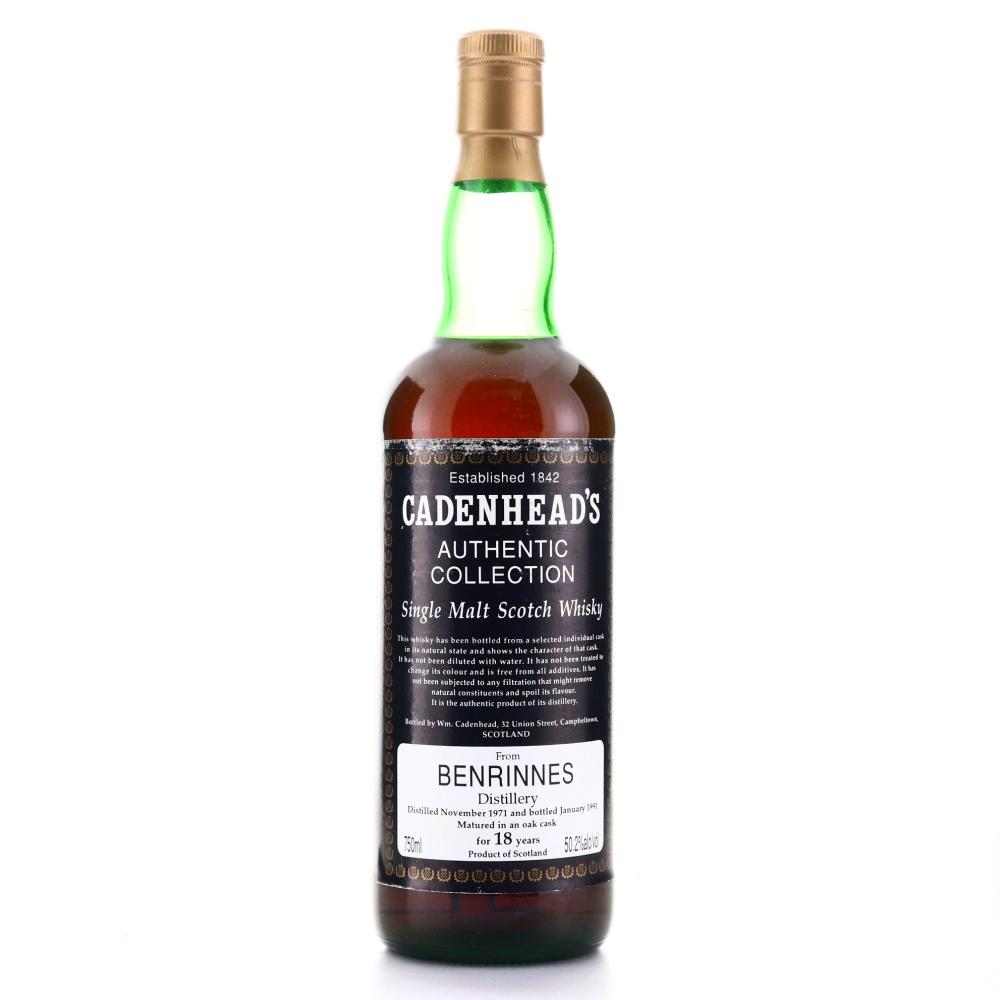Benrinnes 1971 Cadenhead's 18 Year Old 75cl