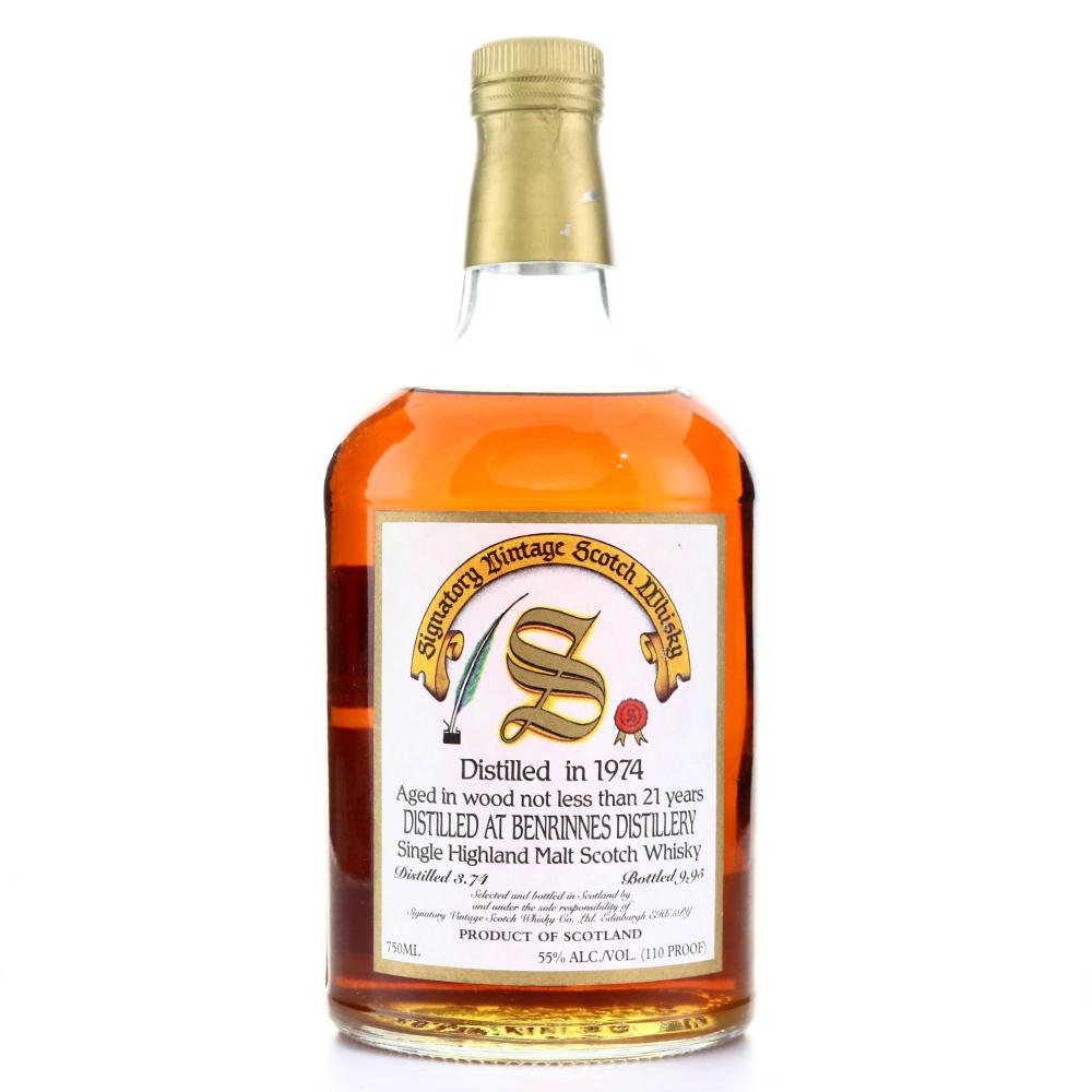Benrinnes 1974 Signatory Vintage 21 Year Old 75cl / US Import