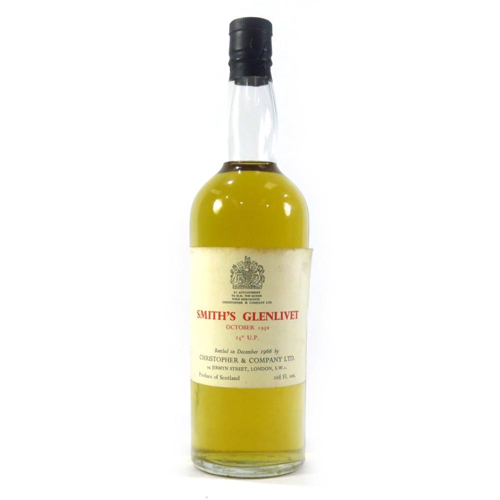 Glenlivet 1950 Christopher & Company / Bottled 1966