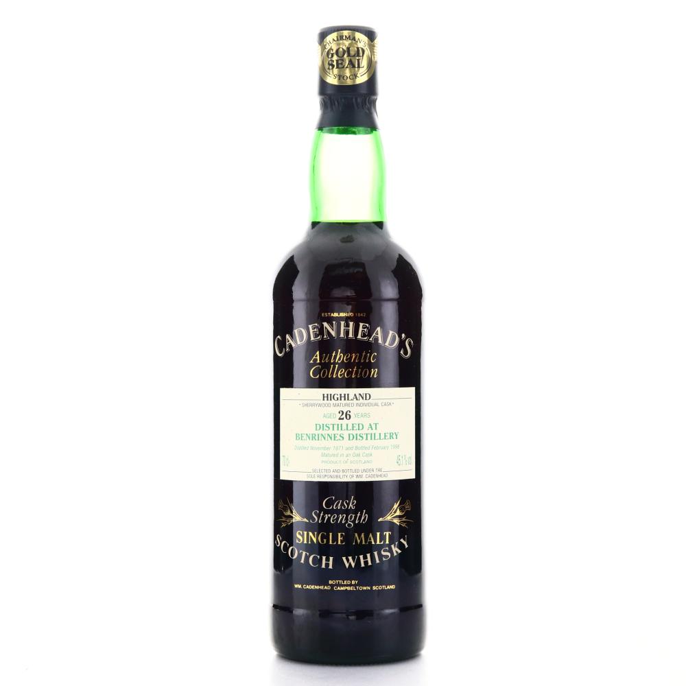 Benrinnes 1971 Cadenhead's 26 Year Old Sherry Wood