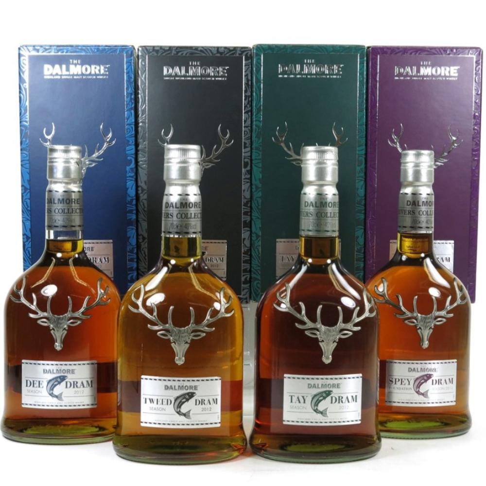 Dalmore River Series 2012 Release / Dee, Spey, Tay and Tweed Drams 4 x 70cl
