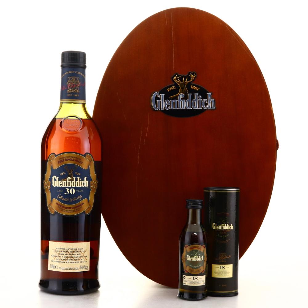 Glenfiddich 30 Year Old / with 18 Year Old Miniature