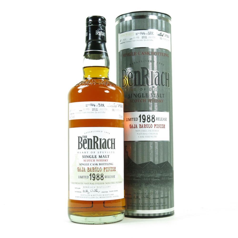Benriach 1988 Single Cask 20 Year Old Gaja Barolo #4424
