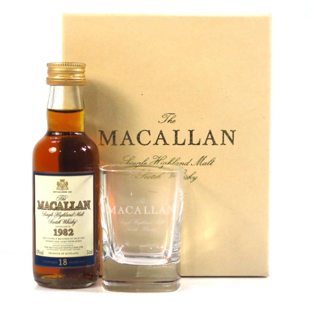 Macallan 1982 18 Year Old Miniature 5cl / with Glass