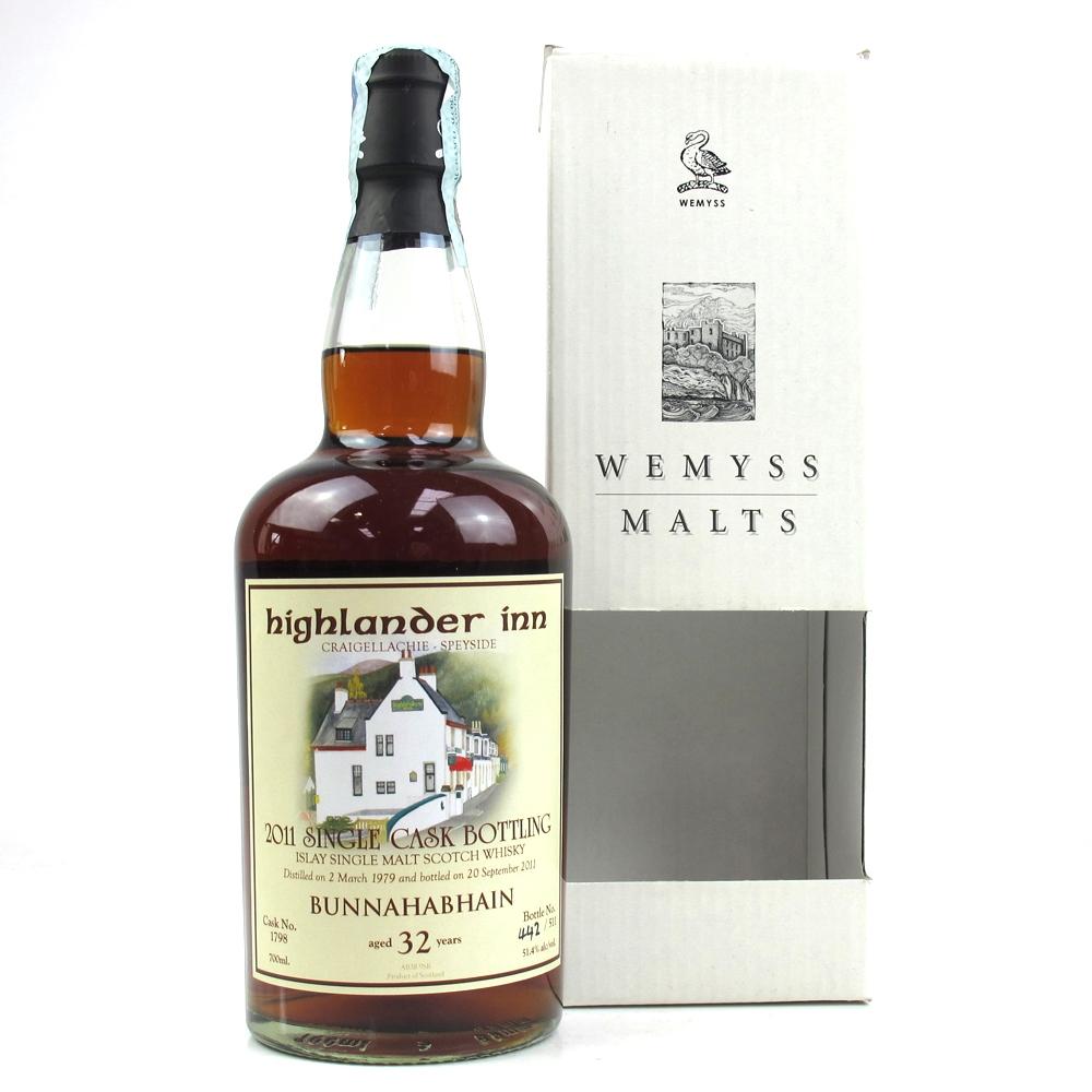 Bunnahabhain 1979 Wemyss Malts Exclusive for Highlander Inn