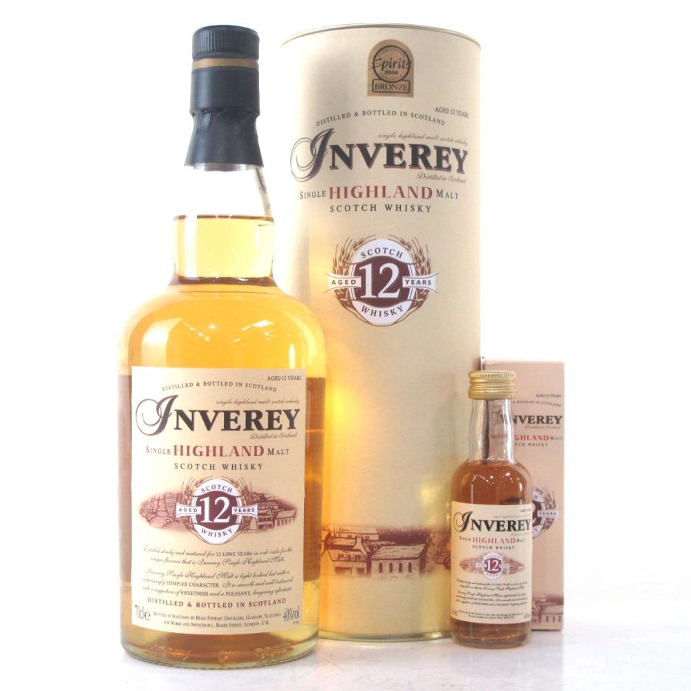 Inverey 12 Year Old Highland Single Malt / with Miniature 5cl
