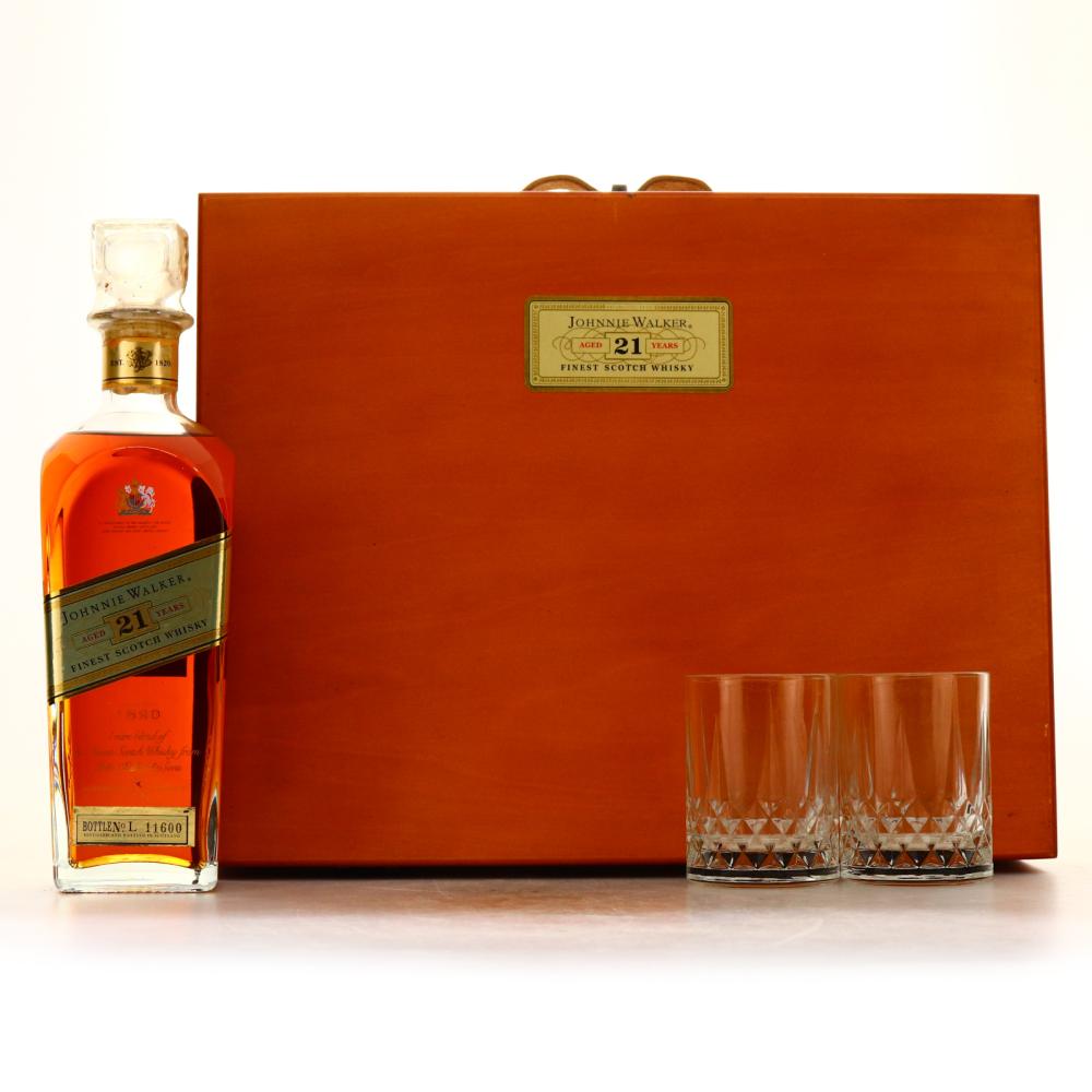 Johnnie Walker 21 Year Old / with 2 x Glasses