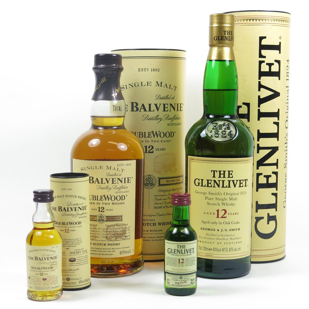 Glenlivet 12 Year Old and Balvenie 12 Year Old (Including 2 x 5cl)