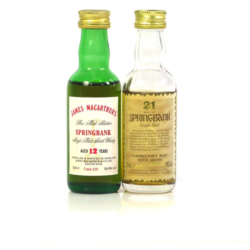 Springbank Miniature Selection x 2 / including 21 Year Old