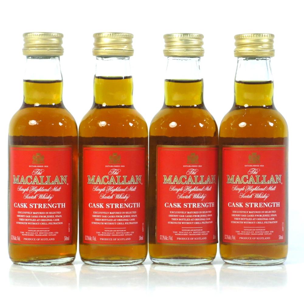 Macallan Cask Strength Miniature 4 x 5cl / US Import