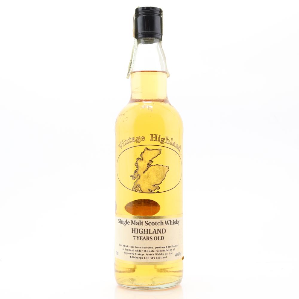 Highland Single Malt 7 Year Old Signatory Vintage