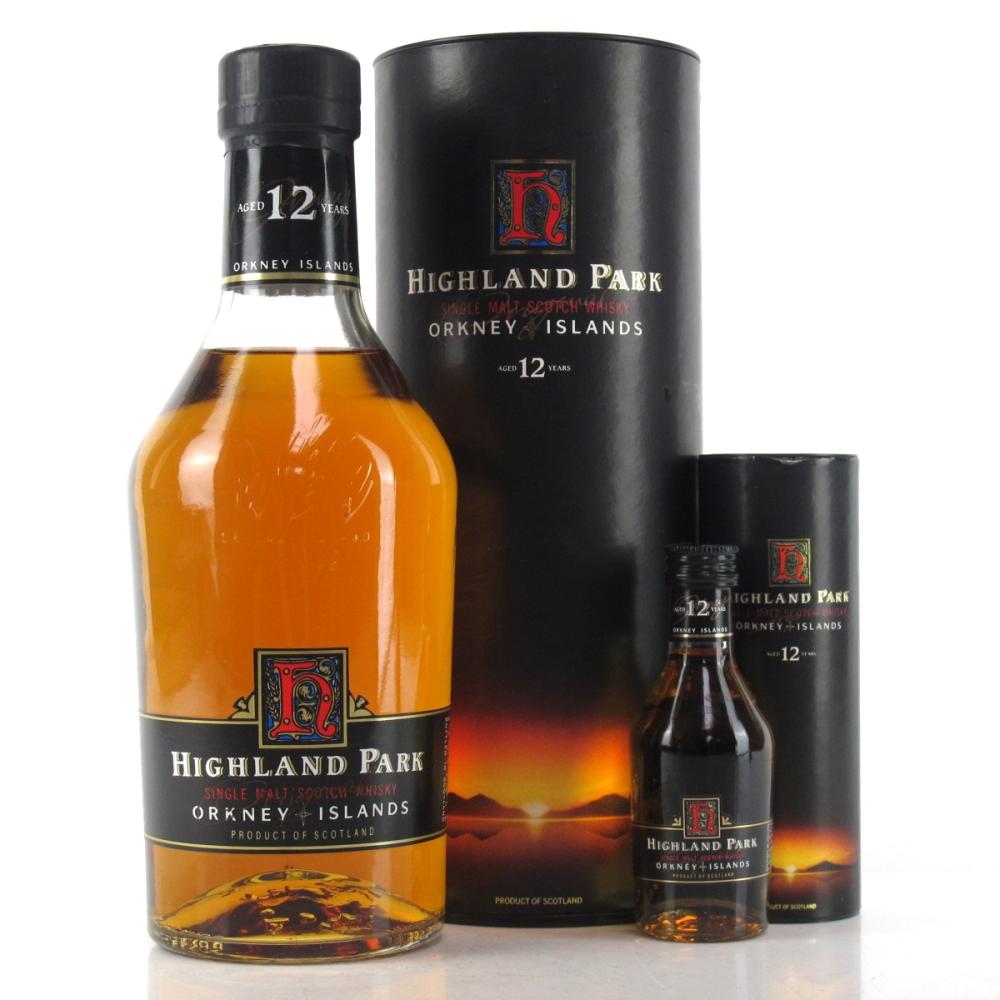 Highland Park 12 Year Old 1990s / with Miniature 5cl