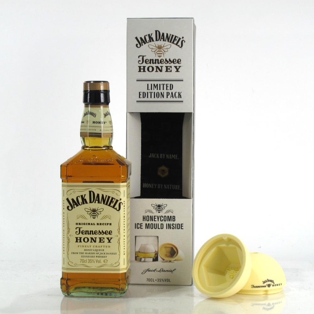 Jack Daniel's Tennessee Honey Gift Set / including Glass and Ice Baller