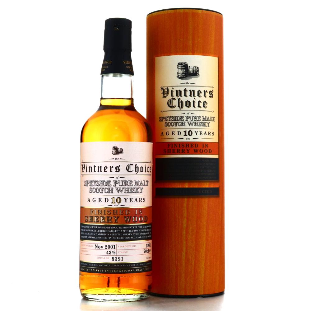 Vintners Choice 1991 Speyside Pure Malt Scotch Whisky 10 Year Old